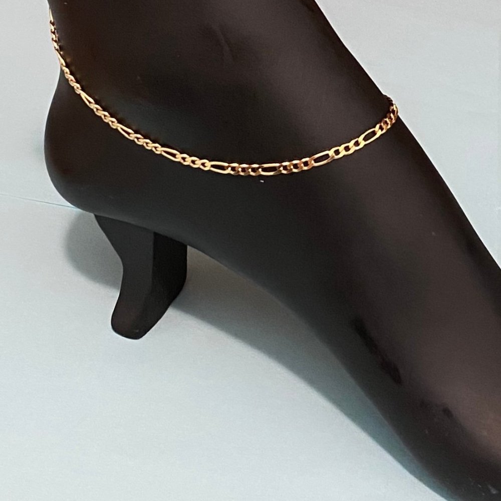 Gold Filled Figaro Beach Anklet